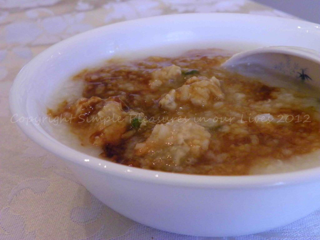 I like to eat my porridge with mushroom soy sauce