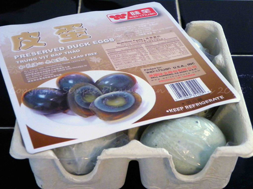 Preserved eggs - in the package