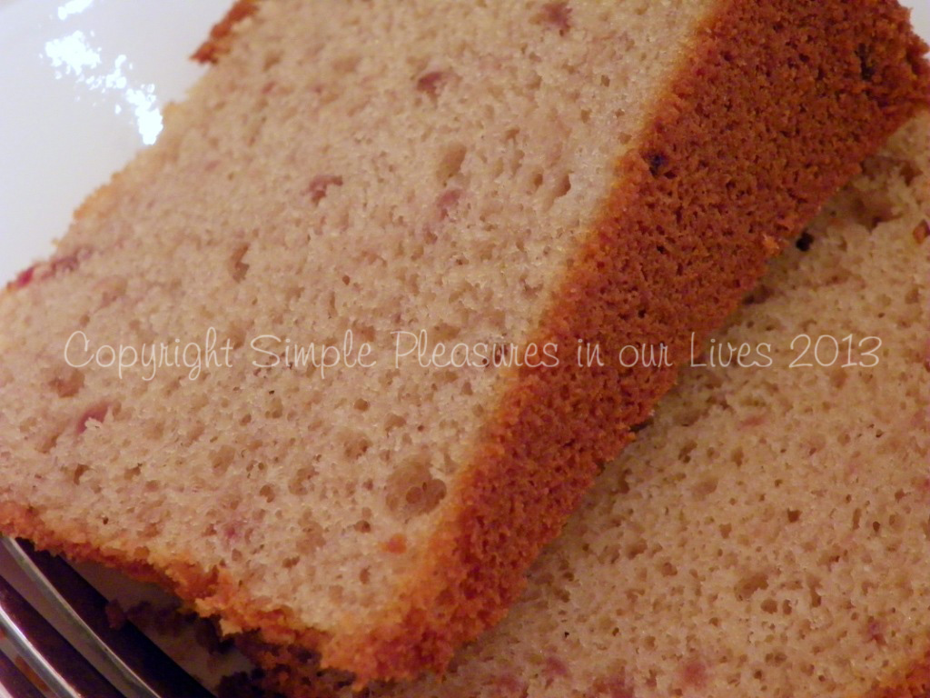 The cake turned out deliciously moist and tender.