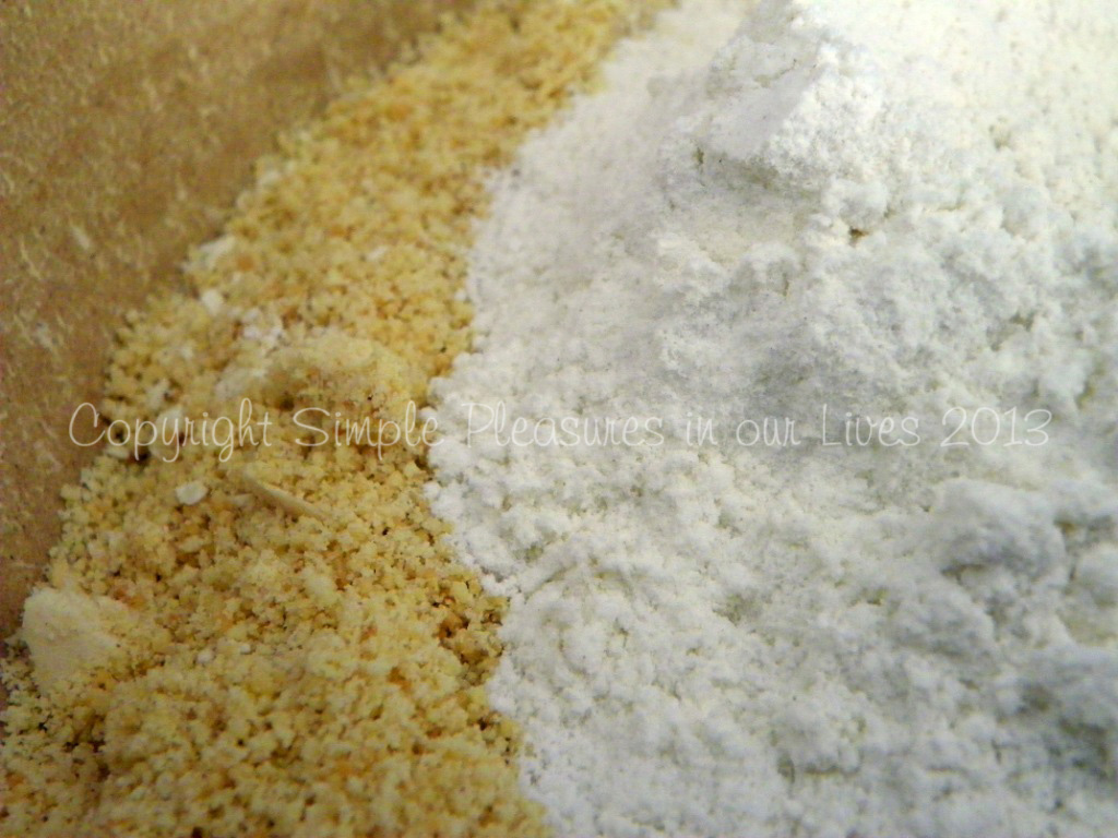 Combine peanut mixture with flour, salt, and oil