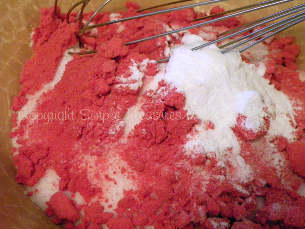 Whisk the dry ingredients together,