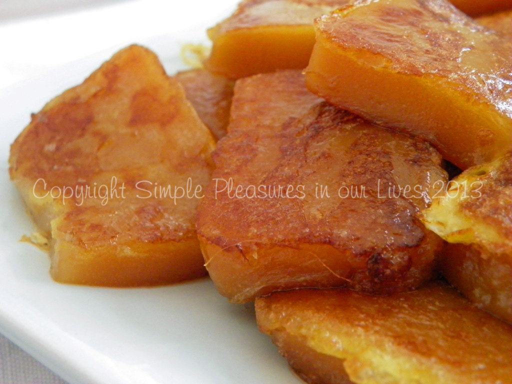 Pan-fry until soft and golden brown -delicious!