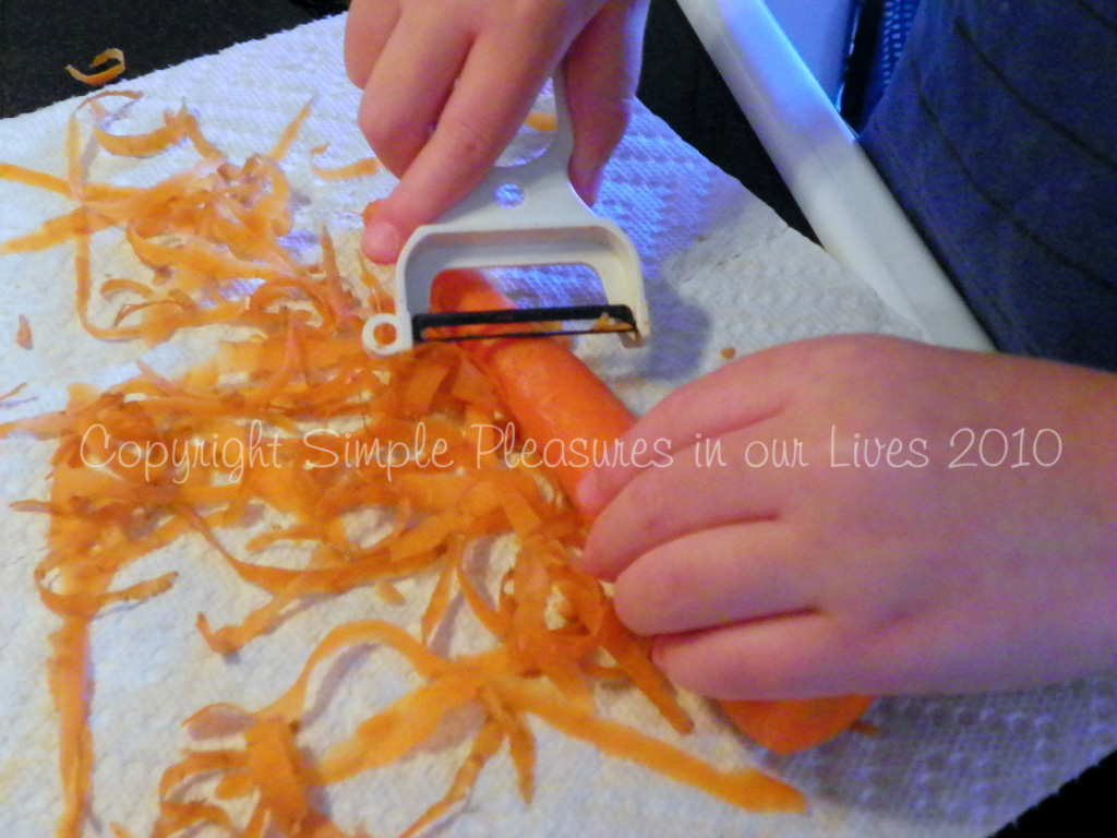 Alex helps with prep