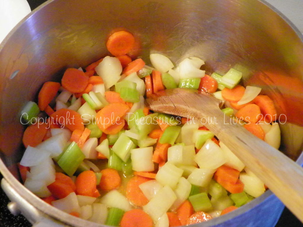 Cook until onions turn translucent