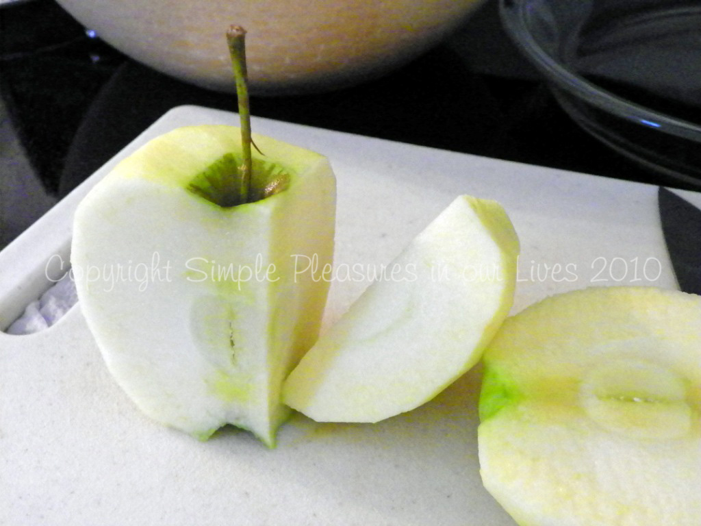 Cut all 4 sides as close to the core as possible