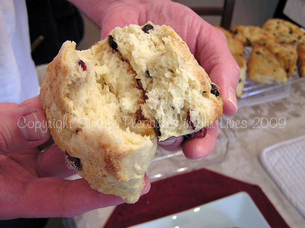 Look at how light and tender the scones are