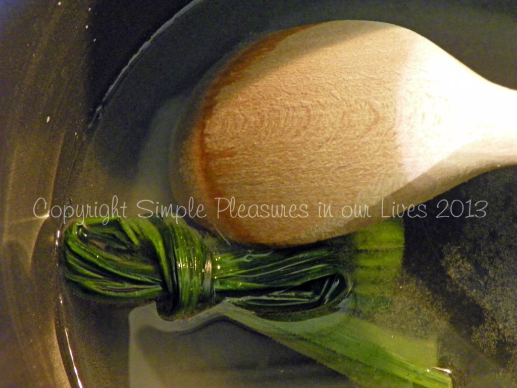 Combine sugar, agar-agar powder, pandan leaf, and water in a saucepan