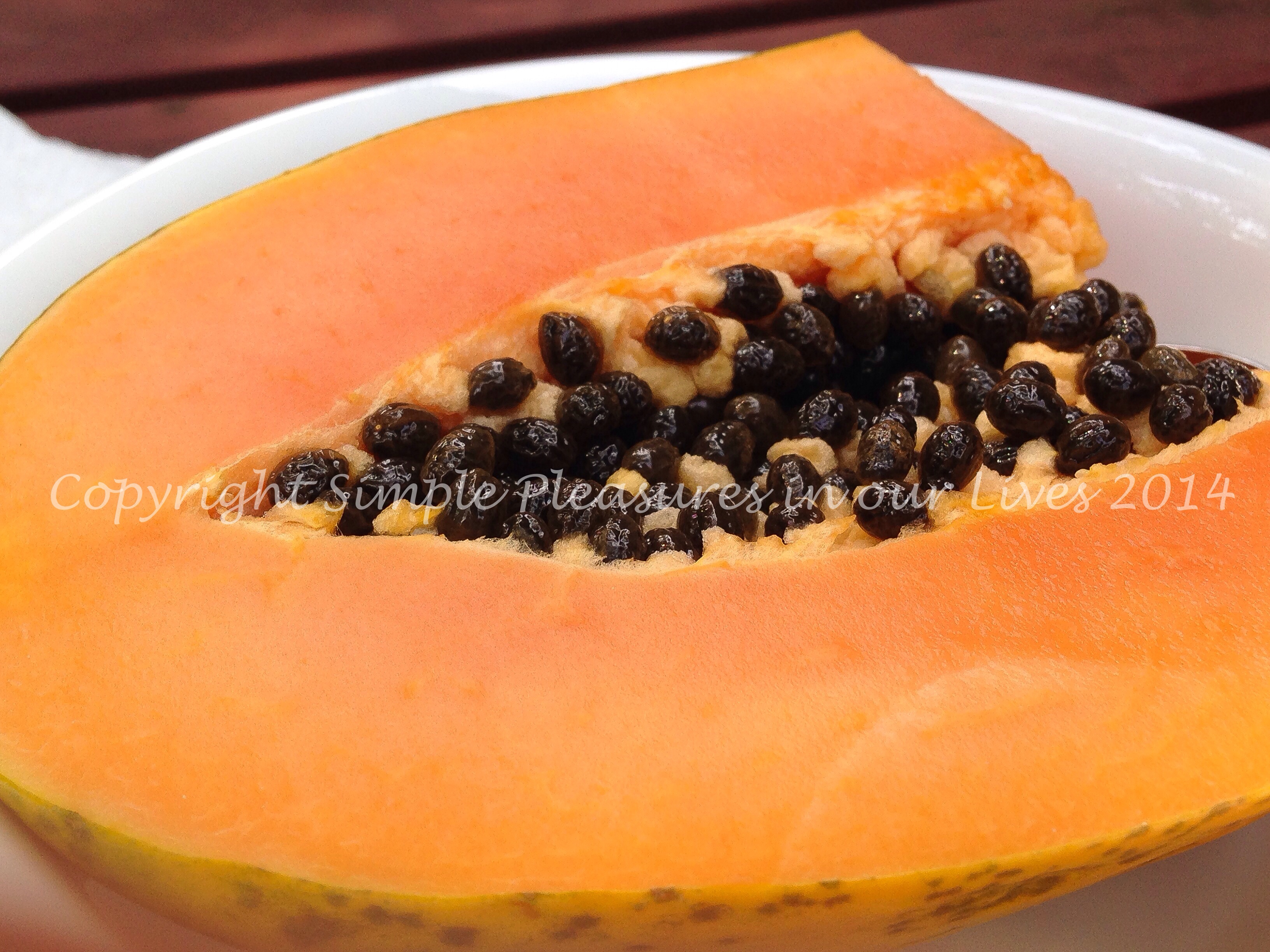 Papaya was nice and ripe